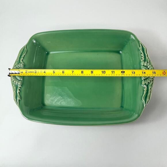 Appolia Casserole Dish French Glazed Ceramic Green Emerald Baking Serving Dish - Picture 9 of 16